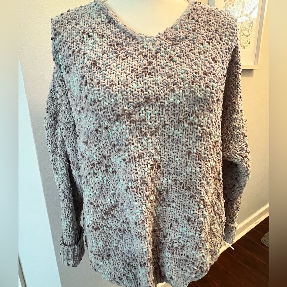 Grey confetti sweater